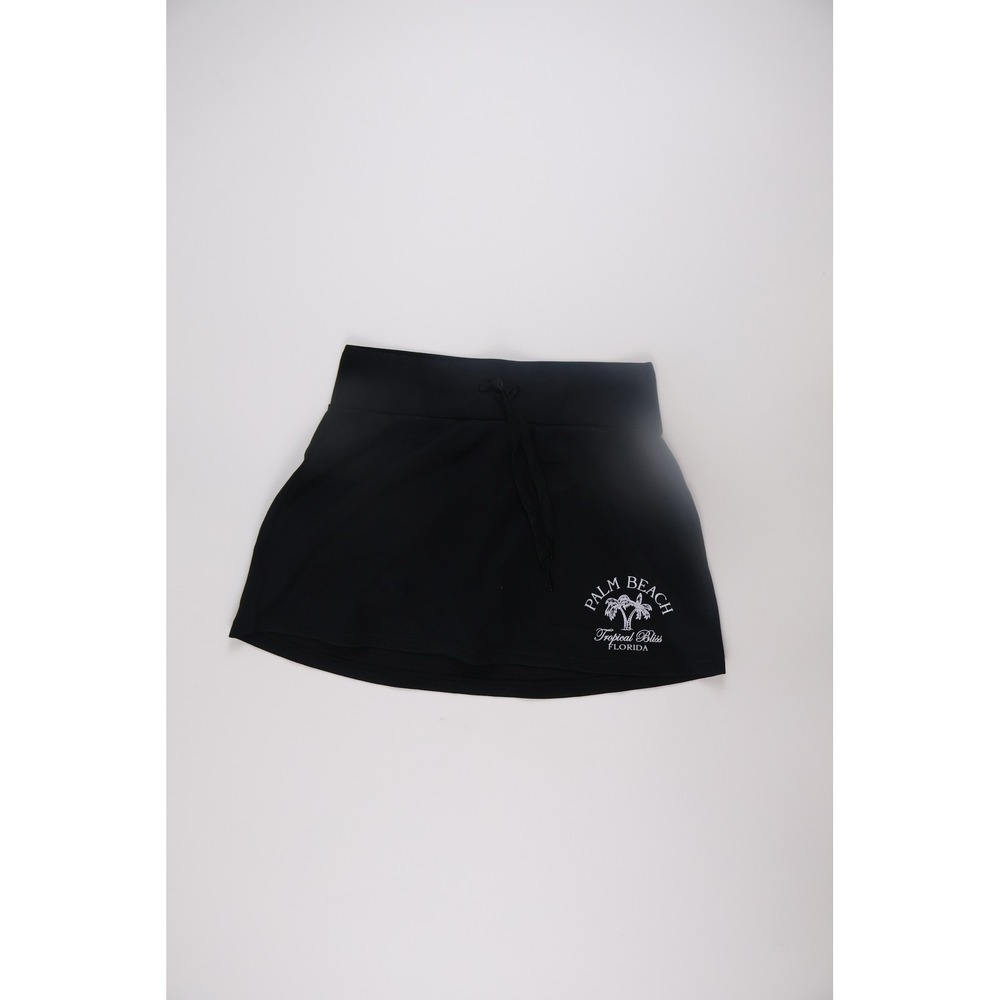 Ocean Drive Womens Skort Palm Beach Florida Black Graphic Size L Excellent